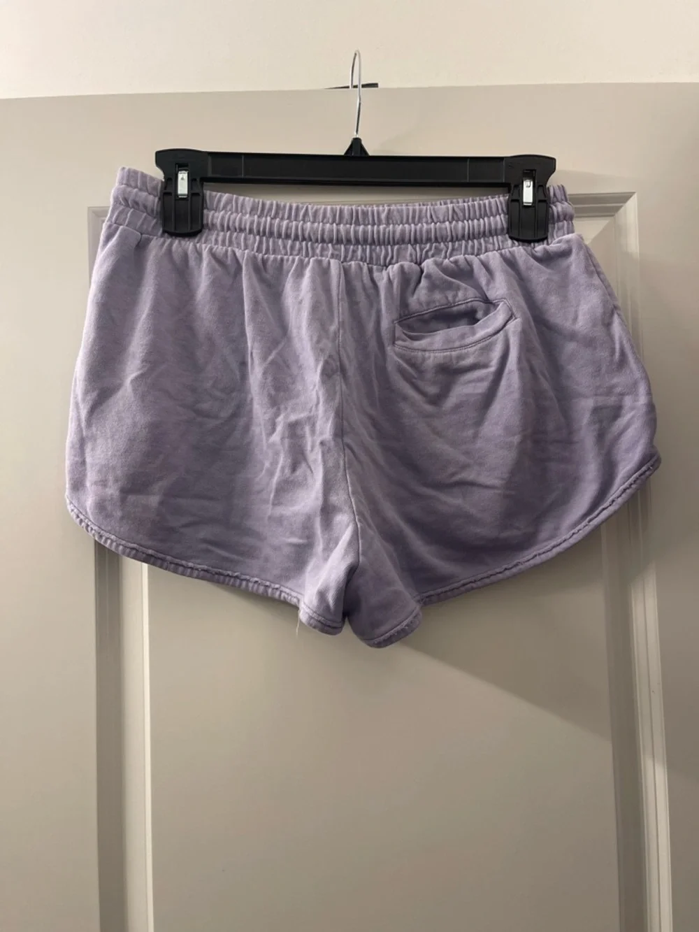 Anthropologie Lavender Drawstring Athletic Shorts with Front Pockets